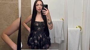 Goth Step Sister Scarlett Rosewood Fucks Nerdy Step Bro Danny Dirt