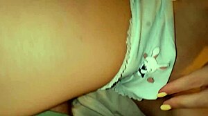 tight 18yo virgin girlfriend loses virginity as i rip her bunny panties with my dick and soak them in cum