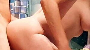 wanna see this skinny milf wife get railed in bathroom by hubby