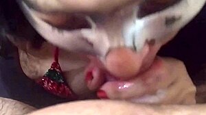 filthy nurse whore deepthroats my cock in hospital bathroom