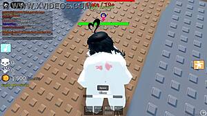 pounding egirl's tight holes hard inside roblox game world
