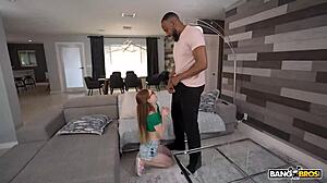 Jessica Marie's Tight Pussy Stretched by Stepdad's Huge Cock!