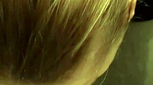 Bent over doggystyle exposes dripping pussy close up