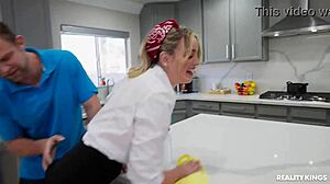 maid deepthroats face fucked fists squirts rimjob reality kings dirty