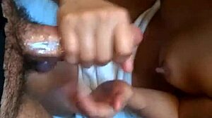 Tight balls get sucked and licked in amateur asian handjob frenzy!