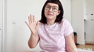 Pretty Young Meraki Rides Torbe's Cock and Swallows Cum Hungrily