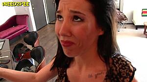 Hot Girls Desperately Wet Tight Jeans and Spandex While Needing to Pee