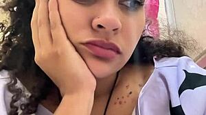 Gassy Chubby Latina Farts Loudly on Toilet After Milk Triggers Her Huge Homemade Halloween Fart Fest