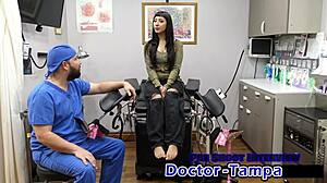 Dr Tampa plays dirty dermatologist with selena sativa backstage fetish