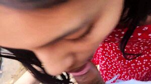 wanna see this petite cutie get fucked outdoors by the river? quick public creampie!