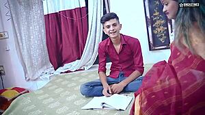 Ever wonder how stepmom starsudipa guides stepson into fucking stepsister in full threesome?