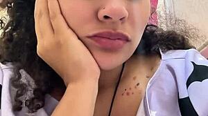 Gassy Chubby Latina Farts Loudly on Toilet After Milk Triggers Her Huge Homemade Halloween Fart Fest