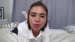 hard anal destroys 18yo anita snow's tiny 39kg body ending with cumshot straight in mouth