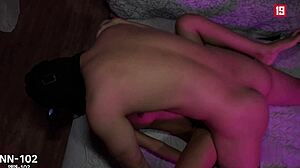 discover the thrill of this korean milf's big natural tits bent over for doggystyle blowjob moans