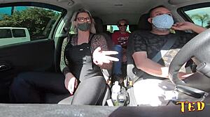 katharine madrid gets in car for tony tigrao vagninho ride 28