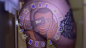 oiled ass bent over takes bbc creampie from cuck view