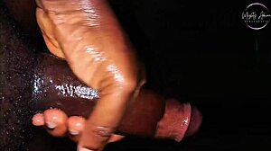 horny dude pumps monster bbc exploding massive cum load with loud orgasm moans