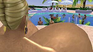 sims 4 game bangs giant titted resort owner with hot hooters