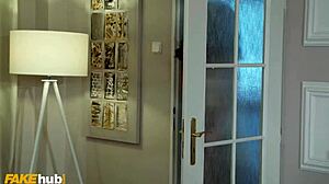 Step mom offers teen step son her ass for anal pounding and pussy creampie after sloppy blowjob