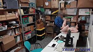 i caught this petite brunette teen in police uniform now she takes my cock deep in her tight ass