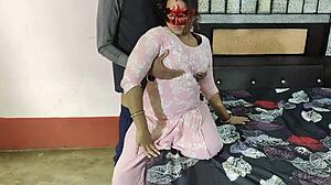 stepsister's young ass takes dp anal creampie with hindi moans
