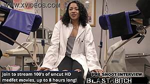 yasmine woods spreads pussy for closeup domination blowjob then cum blast on natural tits