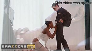 Provocative Athletic Co-Worker Lexi Luv Begs for Black Cock Deepthroat and Facial in Hotel?