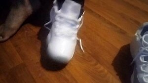 wanna get me some size 13 sneakers to worship these bare feet while i tease you barefoot?? 👟😈