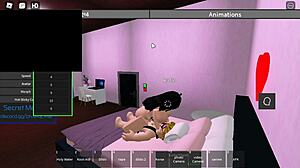 Fuck girl senseless while stacking riches in Roblox