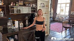 my cock-hungry girlfriend bends over for deep doggy style pounding