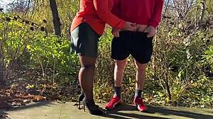 Ever wonder why my mother-in-law grips my cock while I pee outdoors?