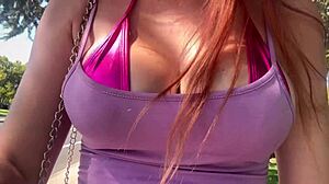 i love watching artemisia love's big tits outdoors in public