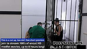 patient in gloves face-fucks latex nurse backstage till she moans hard