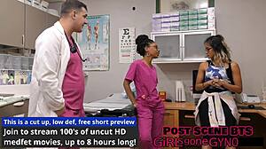 Channy crossfire spreads ass for anal fingering in latex gloves physical