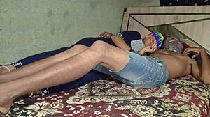 desi village couple enjoys romantic moments with step sister in hindi