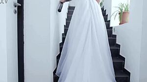 Ever seen a bride like Lena Coxx take 4 BBCs balls deep DAP?