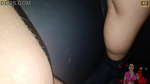 Gloryhole Stranger Fills Cuckold Wife for Impregnation Creampie