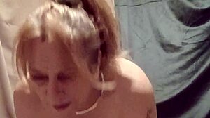 Housewife Slave Cuffs Herself for Outdoor Dildo Play