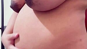 pregnant arab stepmom strips hairy pussy on cam begging for cock