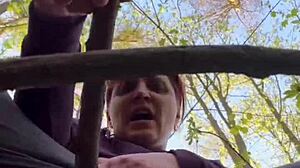 oh god! kinky forest bdsm humiliation milf orgasms explode!!
