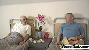 hey nurse time for gramps pill checkup in hospital room