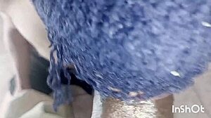 Futebol rolando lá fora e eu macetando lingerie anal aqui dentro amateur preview!