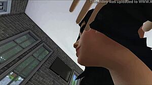 SELENA GOMEZ RIDES COWGIRL ORGASM ON SOFA IN STEAMY POV SEX TAPE SIMS