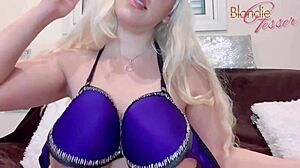 Blondie Fesser fingers and toys her oiled pussy in dirty home play compilation.