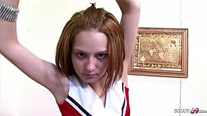 Petite ginger Jessica wonders if classmate BBC gangbang breaks her