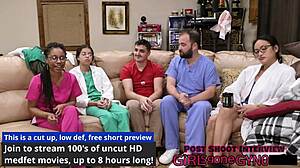 Channy crossfire spreads ass for anal fingering in latex gloves physical