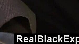 Black girlfriend grinds her thick ass back and forth on boyfriend's lap teasing him relentlessly