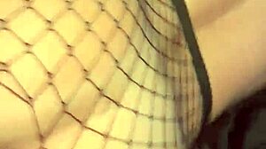 Blonde Amateur's Rough Fishnets Fuck Ends in Massive Facial Cumshot