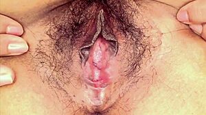 Japanese Mom's Shaved Pussy Pounded Doggystyle in Fishnets