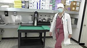 what happens when channy crossfire spreads for latex glove humiliation?